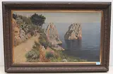 Küstenweg, Capri by Goffredo Sinibaldi Paolucci, 1892, oil on canvas, sold Dec 2019