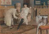 Vaiolo aristocratico by Silvio Bicchi, 1917, pastel, sold Dec 2019