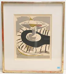 Compotier by Georges Braque, color lithograph, sold Dec 2019