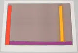 Grau, Rot, Orange, Violett by John Hoyland, 1968, color lithograph, offered Dec 2019