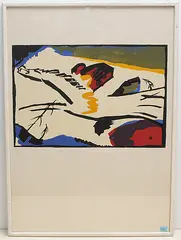 nach "Lyrisches by Wassily Kandinsky, color lithograph, sold Dec 2019