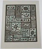 L.615 by Otto Nebel, 1968, color linocut, offered Dec 2019