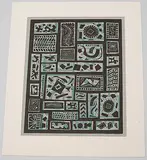 L.615 by Otto Nebel, 1968, color linocut, offered Dec 2019