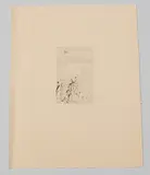 Sur la plage, à Berneval by Pierre-Auguste Renoir, 1892, etching, sold Dec 2019
