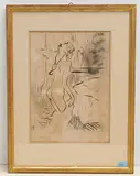 nach "Etude de femme by Henri de Toulouse-Lautrec, lithograph, sold Dec 2019