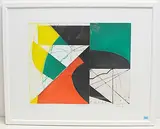 Composizione 04 by Bryan Cyril Thurston, color aquatint, sold Dec 2019
