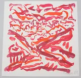 Wintersonne im Engadin by Günther Uecker, 1982, color lithograph, sold Dec 2019
