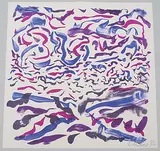 Abendsonne im Engadin by Günther Uecker, 1982, color lithograph, sold Dec 2019
