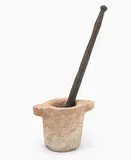 Italien, 18./19.Jh by Mörser mit Pistill, marble, sold Dec 2019