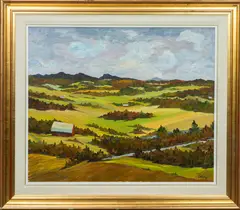 Untitled by Leandre Proulx, 1992, oil on canvas, sold Jan 2023