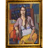 Untitled by Rip Matteson, oil on canvas, sold Jan 2023