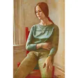 Seated Woman by Wade Reynolds, 1966, oil on canvas, sold Jan 2023