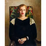 Portrait of a Woman by Edward Salzman, 1935, oil on canvas, sold Jan 2023