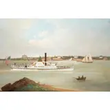 The Steamer Mayflower by C Myron Clark, 1892, oil on canvas, sold Jan 2023