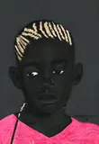 Portrait of a Girl by Tumelo Mphela, acrylic on canvas, sold Dec 2024