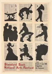 Standard Bank National Arts Festival 1999 Poster by William Kentridge, giclée print, sold Dec 2024