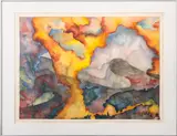 Mr. Gunsmoke by Natalie Bieser, 1981, Watercolor on Arches Paper, sold Oct 2024