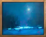 Cool Moon by Paul Joseph Lucas, Oil on Canvas, sold Oct 2024