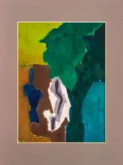 Abstract Composition by Willard MacGregor, Gouache on Paper, sold Oct 2024
