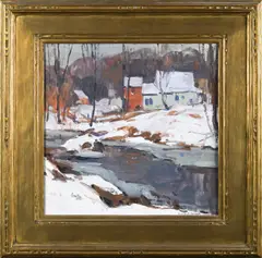 Untitled by Emile Albert Gruppe, oil on board, sold May 2026