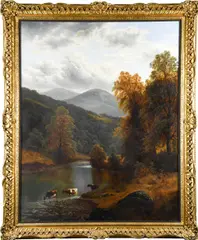 Untitled by William Mellor, oil on canvas, sold May 2026