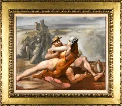 Untitled by A Reginald Marsh, oil on a board, sold May 2026