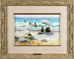 Untitled by A Gaston Sebire, oil on canvas, sold May 2026