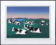 Untitled by A Woody Jackson, serigraph, sold Jul 2026