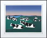 Untitled by A Woody Jackson, serigraph, sold Jul 2026