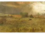 Untitled by George Inness d. J., oil on canvas, sold Mar 2026