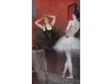 Die Balletttänzerinnen by Georges Roussin, oil on panel, sold Apr 2020