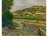 Südliche Landschaft mit Dorf und Feldweg by Maurice Denis, oil, offered Sep 2024