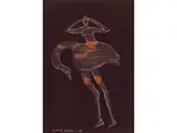 Ohne Titel (tanzender Schwan) by Cornelia Schleime, watercolor, offered Mar 2024