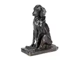 Sitzender Jagdhund by Paolo Troubetzkoy, bronze, sold Mar 2026