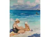 An der Französischen Riviera by auch genannt Pavel Dmitrievic Smarov, oil on canvas, offered Dec 2025