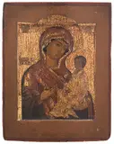 Russisch, Ende 18.Jh by Gottesmutter von Tichwin, tempera, offered Dec 2019