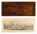 Ansicht von Jnterlacken & Unterseen vom Hohbühl aus gesehen by Franz Schmid, aquatint, sold Dec 2019