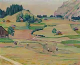 Sommerlandschaft", 1919 by Emil Cardinaux, oil on canvas, sold Dec 2019