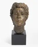 Frauenkopf by Fritz Huf, bronze, sold Dec 2019