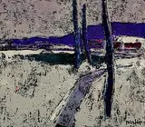 Paysage d'hiver by Walter Mafli, mixed media, offered Dec 2019
