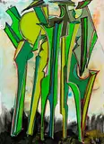 Figurengruppe by Kurt Laurenz Metzler, 1993, mixed media, sold Dec 2019