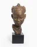 Kopf eines Mädchens by Rudolf Wening, 1930, bronze, sold Dec 2019