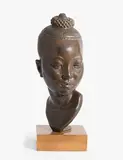 Frauenkopf by Rudolf Wening, bronze, sold Dec 2019