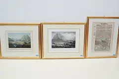 Sammelnummer mit Ansichten des Kantons Glarus by Kanton Glarus, watercolor, sold Dec 2019