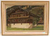 Haus by Hans Bachmann, 1882, oil on canvas, sold Dec 2019