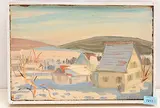 Zollikerberg im Frühling, 1944 by Werner Frei, oil, offered Dec 2019