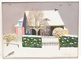 Zollikerberg im Winter, 1946 by Werner Frei, oil on board, offered Dec 2019