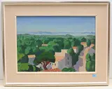 Route de Villeneuve-les-Avignon by Jacques Fuchs, oil on canvas, offered Dec 2019