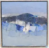 Blaue Landschaft by Hermann Hofmann, oil, sold Dec 2019