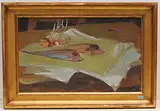 Stillleben mit Fischen, 1930 by Ernst Morgenthaler, oil on canvas, sold Dec 2019